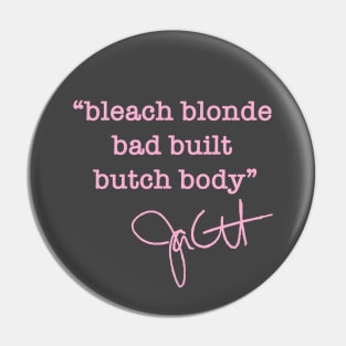bleach blonde bad built butch body - jasmine crockett (pink) Pin