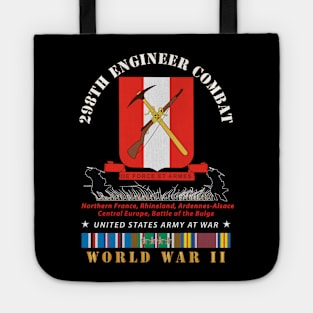 298TH Engineer Combat Battalion DUI - WWII - w EURSVC X 300 Tote