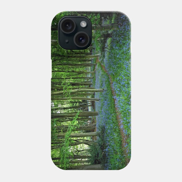 Bluebell Forest, East Sussex Phone Case by Ludwig Wagner