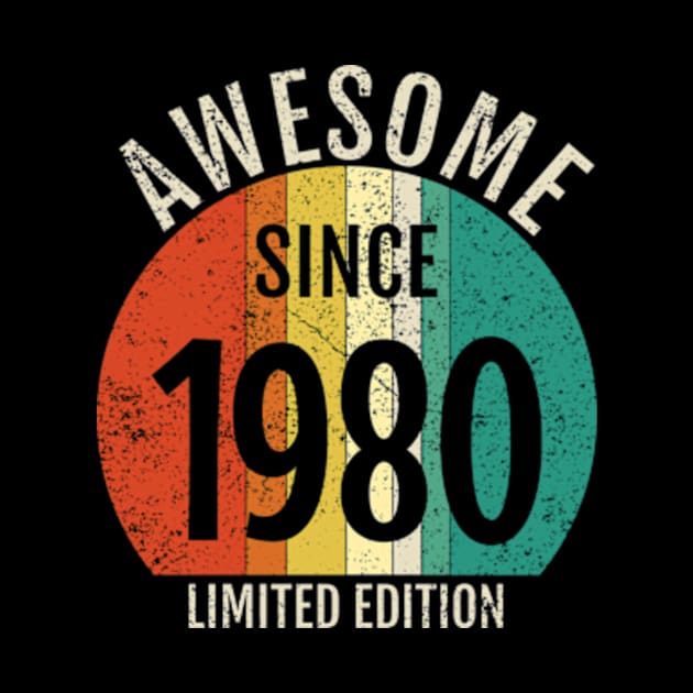 cool retro born in 1980 by MinyMerch