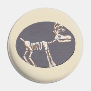 Reindeer Skeleton Pin