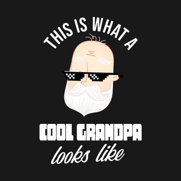 Cool Grandpa Pixel Sunglasses Outfit Fun by Foxxy Merch