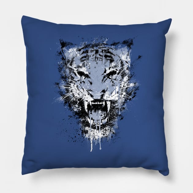 Burning Ire Halftone Pillow by GAz