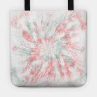 Pink and Teal Marble Tie-Dye Tote