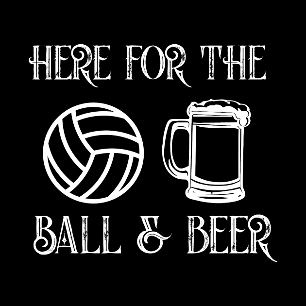 Balls & beer funny volleyball alley sport drinking by MarrinerAlex