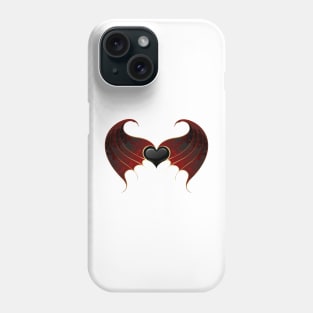 Gothic vampire heart Phone Case