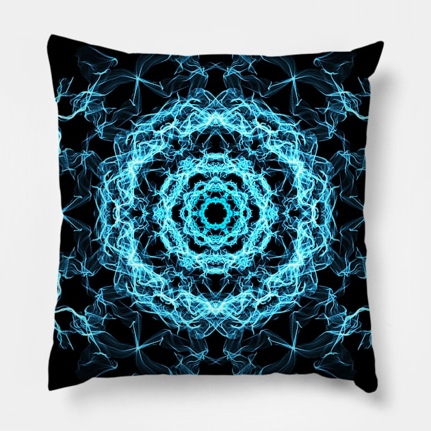 Lighting mandala Pillow by melcu