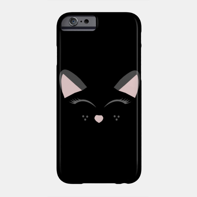 Cute Cat Face With Bow Kids Cat Girl Cat Phone Case Teepublic