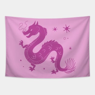 pink dragon Tapestry