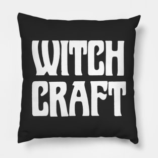 Witch Craft †††† Retro Typography Pillow