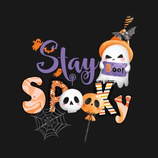 Stay spooky ghost skulls T-Shirt