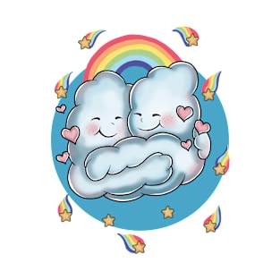 Affectionate clouds T-Shirt