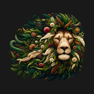 Enchanted Forest Lion King Artwork T-Shirt