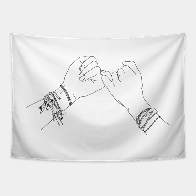 Pacto Juliantina - Pinky Promise [Small] Tapestry by freddyhlb