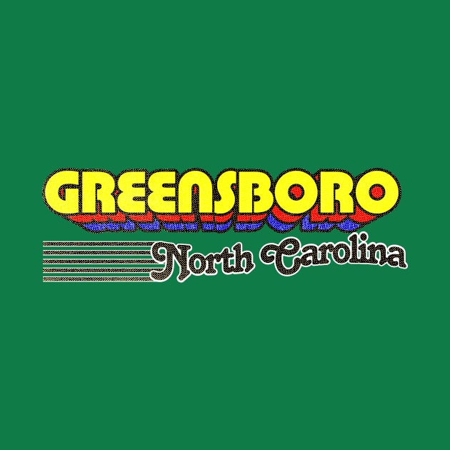 Greensboro, North Carolina | Retro Stripes by retroready