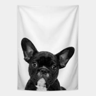 Black and White French Bulldog Tapestry