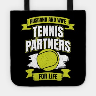 Husband And Wife Tennis Partners For Life Tote