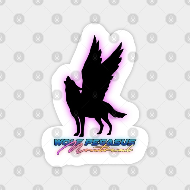 Wolf Pegasus Montreal Magnet by Nazdir