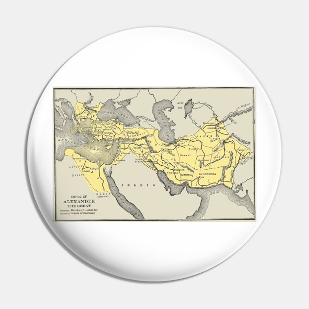 Vintage Map of Alexander The Greats Empire (1913) Pin by Bravuramedia