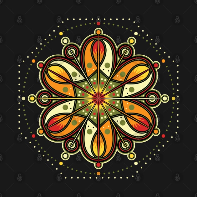 Vibrant Autumn Mandala by wickedpretty