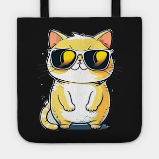 Cute ginger cat wearing sunglasses awesome Tote