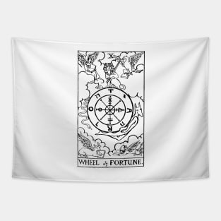 Wheel of Fortune Tarot Card Tapestry