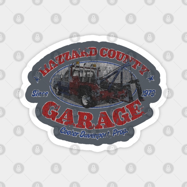 Vintage Garage Blue Magnet