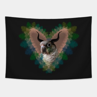 demon conure parrot Tapestry