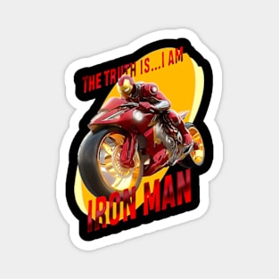 Iron hero biker Magnet