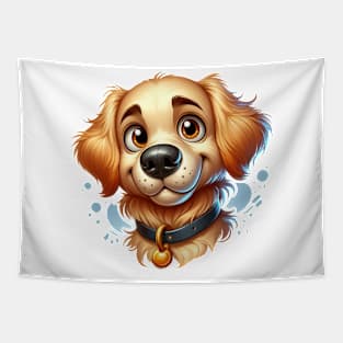 Cute Golden Retriever Puppy Tapestry