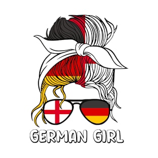 Half English Half German Girl Germany England Deutschland T-Shirt