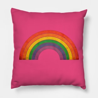 Retro Rainbow  Style Gay Pride LGBT Pillow