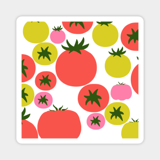 Cute Tomato Pattern Magnet