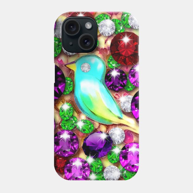 Blue Bird Phone Case by KC Morcom aka KCM Gems n Bling aka KCM Inspirations