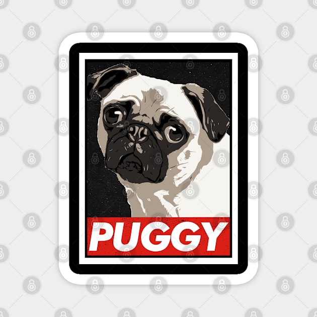 Puggy Hope Magnet by SmithyJ88