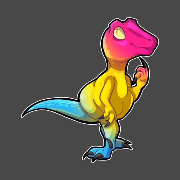 Pride Dino - Pansexual by Pokepony64