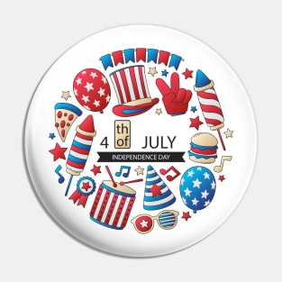 Independence Day 4th July Pin