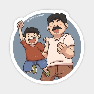 Happy Father and Son Magnet