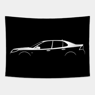 Saab 9-3 Turbo X Silhouette Tapestry