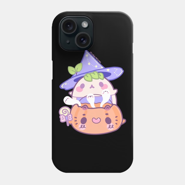 pumpkin ghostie Phone Case by missrainartwork 