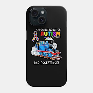 Autism Awareness Train Puzzle Piece Kids Family Love Accept Phone Case