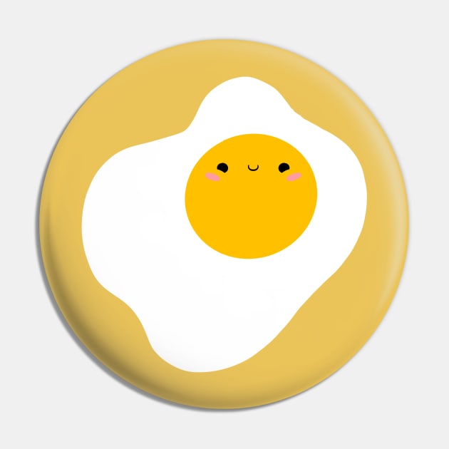 Cute Egg Breakfast Friend Pin by SaganPie