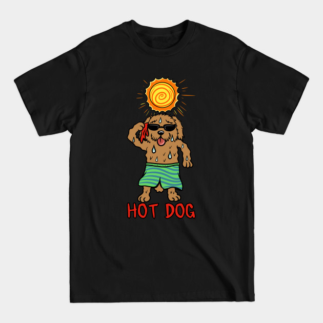 Disover Goldendoodle Hot Dog - Goldendoodle - T-Shirt