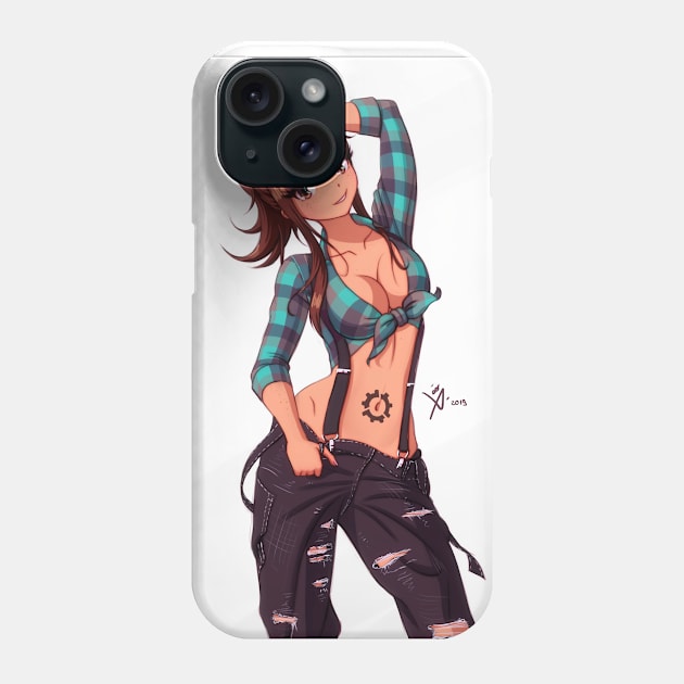 Mechanic Girl Phone Case by leo_queval