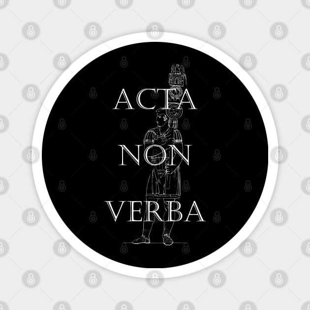 Facta non Verba - Latin phrase meaning Deeds, not Words | Poster