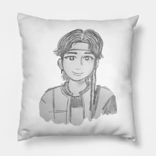 Kibummie Graphite Sketch Pillow