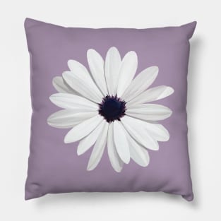 Low Poly African Daisy Pillow