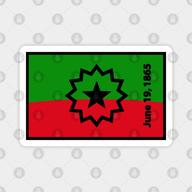 ALKEBULAN - JUNETEENTH 1865 RBG Magnet by DodgertonSkillhause