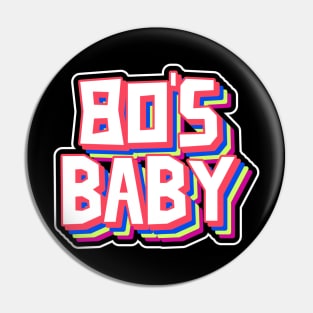 80S BABY - Retro 1980 Pin