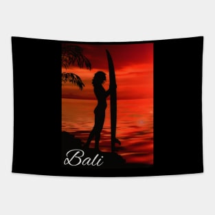 Bali Surfing Tapestry